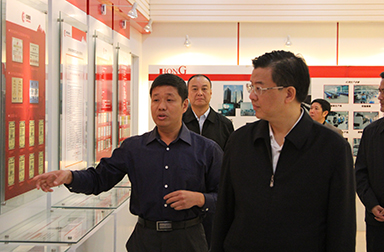 福建省委常委、省紀委書記倪岳峰調(diào)研虹潤公司