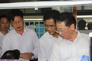 福建省紀委副書記、監(jiān)察廳廳長陳善光一行視察虹潤公司